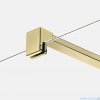 New Trendy Nesta Light Gold parawan nawannowy ze wspornikiem prostopadłym 90x150 cm złoty połysk/szkło przejrzyste P-0207-WP